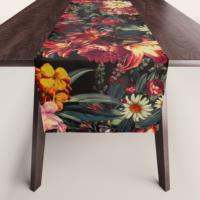Autumn Winter Flowers II Table Runner Gallery Image 1