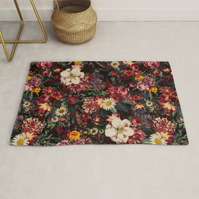 Autumn Winter Flowers II Rug Gallery Image 1