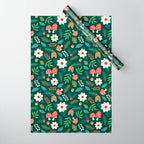 Woodland Holiday Botanicals Wrapping Paper Gallery Image 1