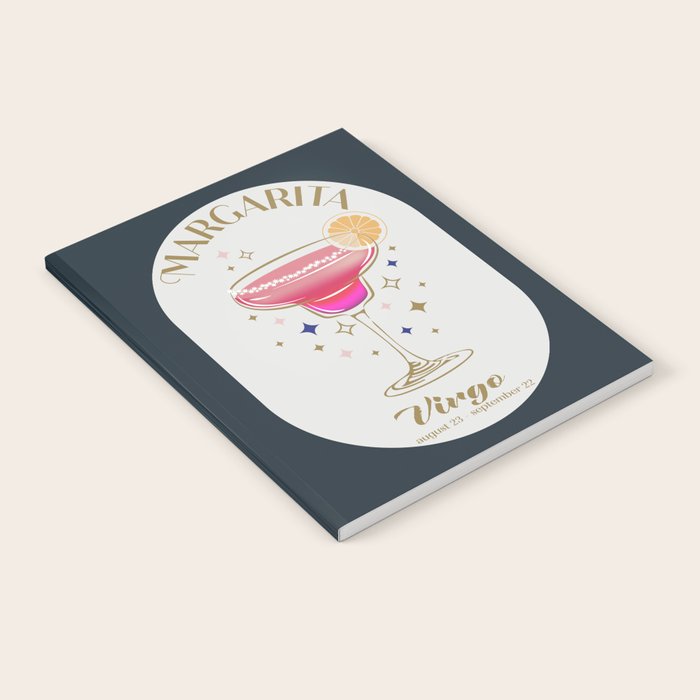 Margarita Cocktail Zodiac Sign Notebook Gallery Image 2