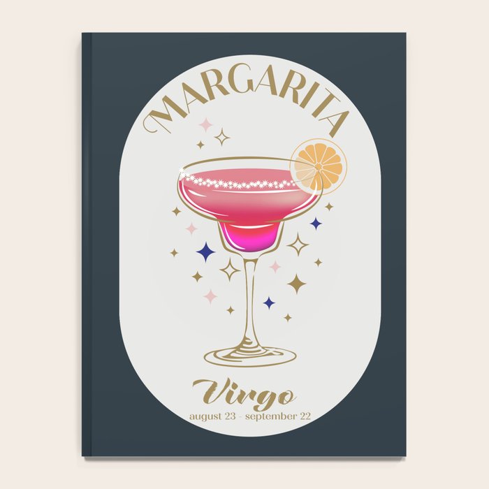 Margarita Cocktail Zodiac Sign Notebook Gallery Image 4