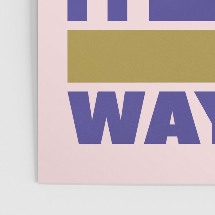 BE AFRAID AND DO IT ANYWAY - colorful typography Poster Gallery Image 3