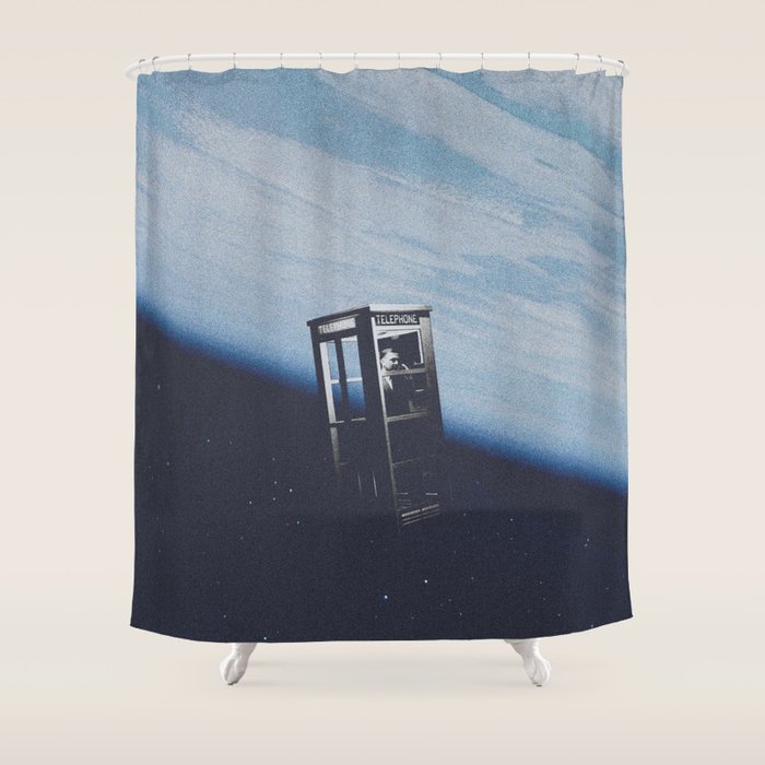 Important phone call Shower Curtain Gallery Image 1