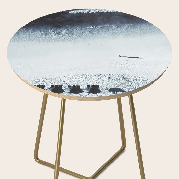 Ocean Moody Blues Walk - Aerial Beach photography by Ingrid Beddoes Side Table Gallery Image 2