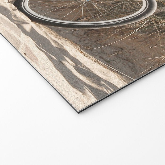 Blue Beach Bike In Holland Photo | Dutch Grass Dunes Summer Holiday Art Print | Europe Travel Photography Welcome Mat Gallery Image 2