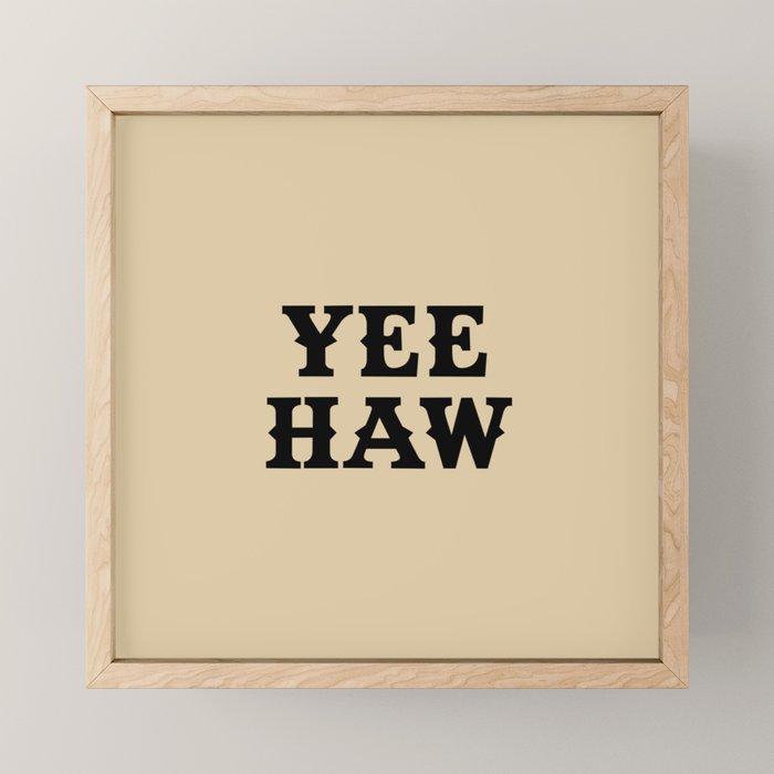 Yee Haw Mini Art Print Gallery Image 1