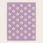 Retro Happy Daisy Flower in Purple Poster Gallery Image 4