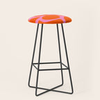 Orange Shapes on Pink Stool Gallery Image 1