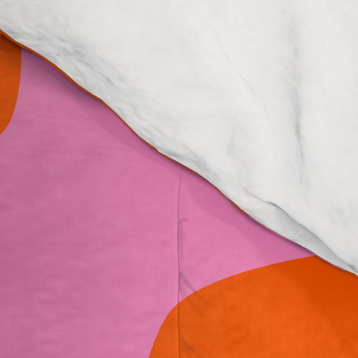 Orange Shapes on Pink Comforter Gallery Image 4