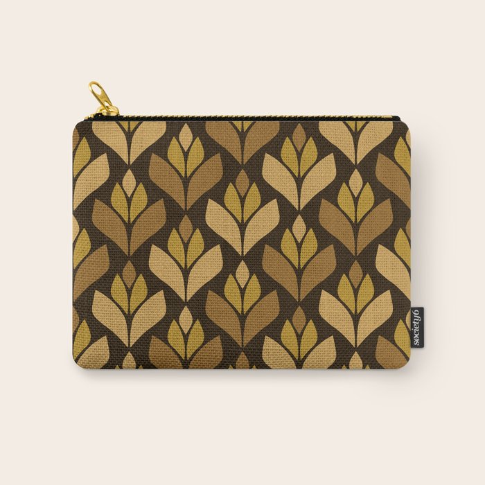 Dark Retro Trefoil Pattern Carry All Pouch Gallery Image 1
