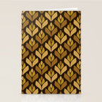Dark Retro Trefoil Pattern Stationery Card Gallery Image 2