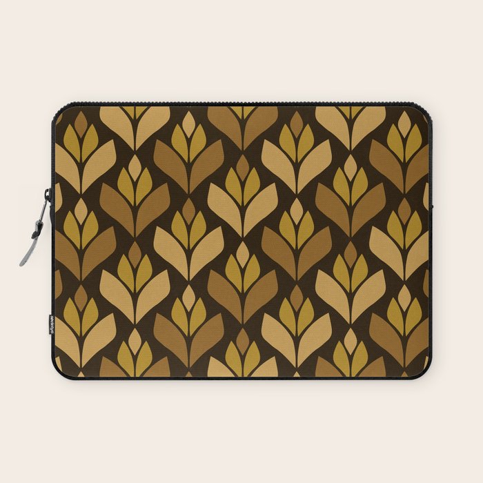 Dark Retro Trefoil Pattern Laptop Sleeve Gallery Image 1