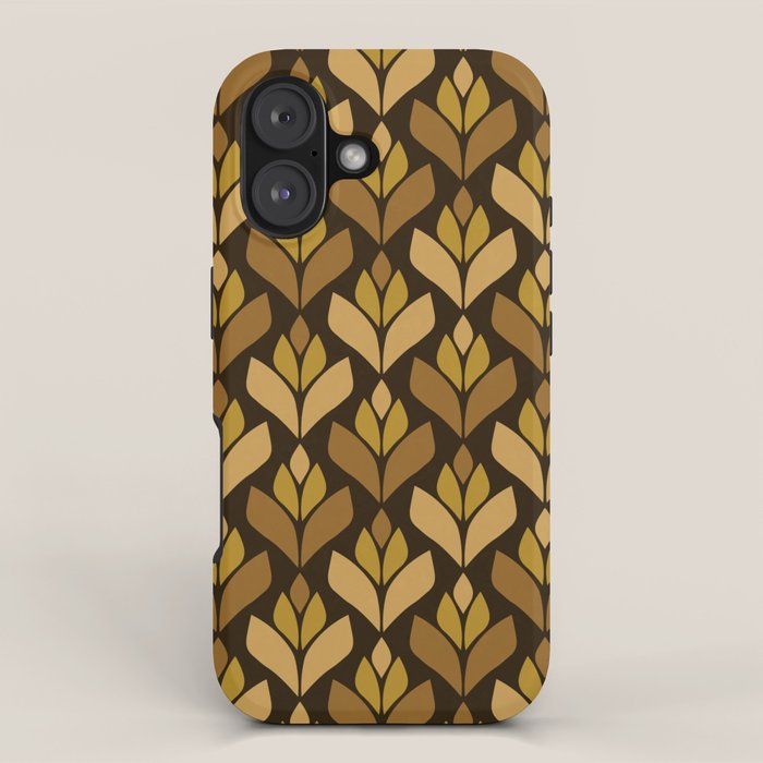 Dark Retro Trefoil Pattern iPhone Case Gallery Image 1