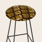 Dark Retro Trefoil Pattern Stool Gallery Image 2