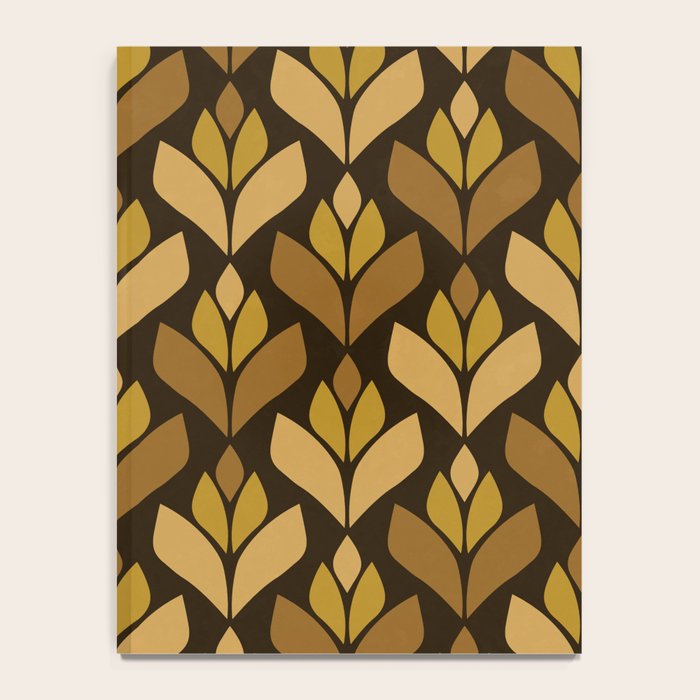 Dark Retro Trefoil Pattern Notebook Gallery Image 4