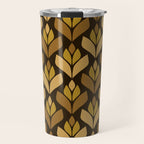 Dark Retro Trefoil Pattern Travel Mug Gallery Image 1