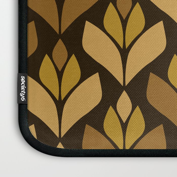 Dark Retro Trefoil Pattern Laptop Sleeve Gallery Image 3