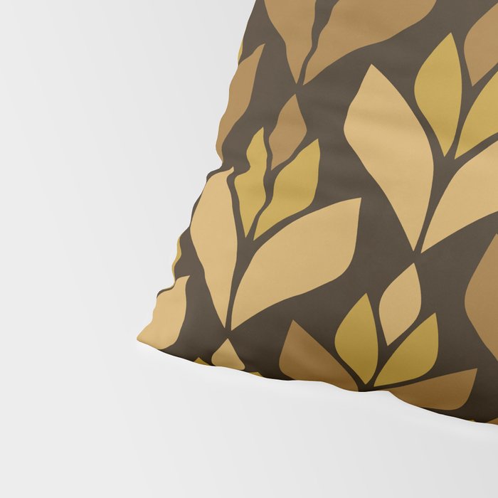 Dark Retro Trefoil Pattern Pillow Sham Gallery Image 4