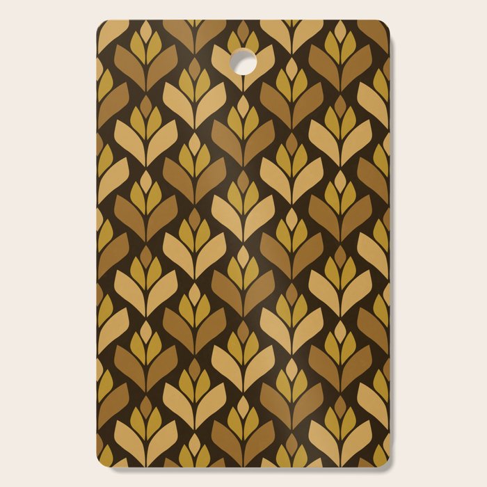 Dark Retro Trefoil Pattern Cutting Board Gallery Image 1