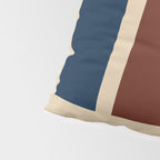Nelson Blocks II Mid-century Modern Geometric Minimalism in Mid Century Mod Mustard, Olive, Teal, Orange, and Beige Pillow Sham Gallery Image 4