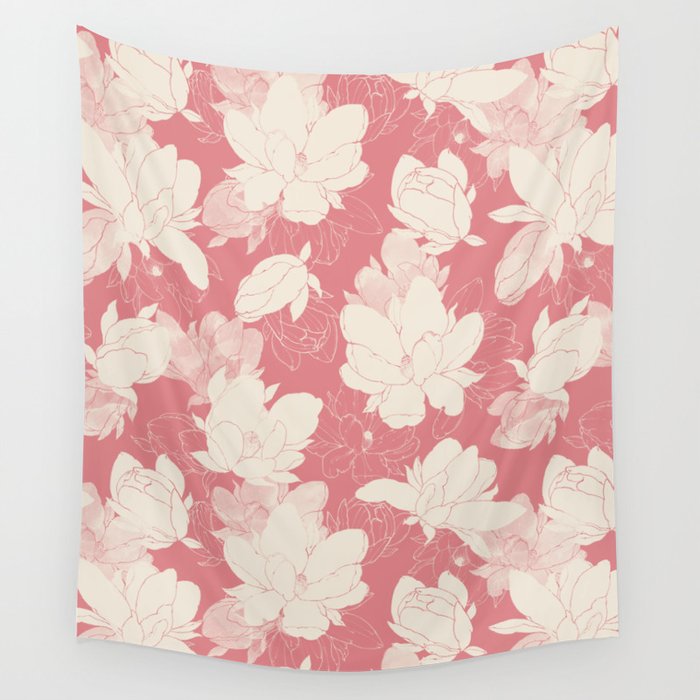 Big floral blossoms-SSF Wall Tapestry Gallery Image 1
