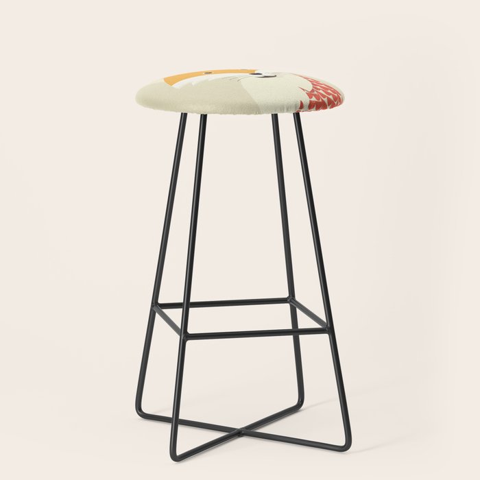 Whimsical Red Fox Stool Gallery Image 1