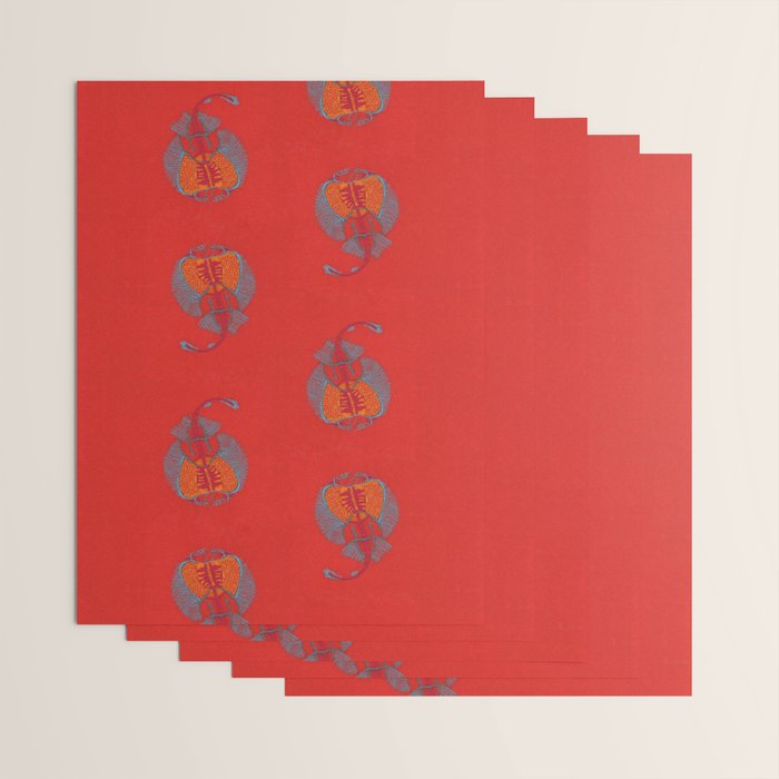 Stitches - Electric ray Wrapping Paper Gallery Image 3