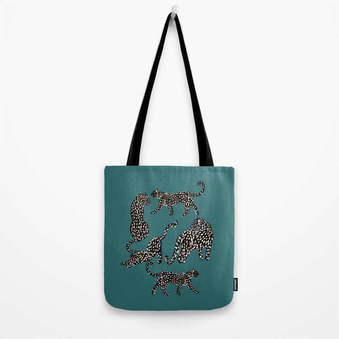 Elegant black leopards  Tote Bag Gallery Image 2