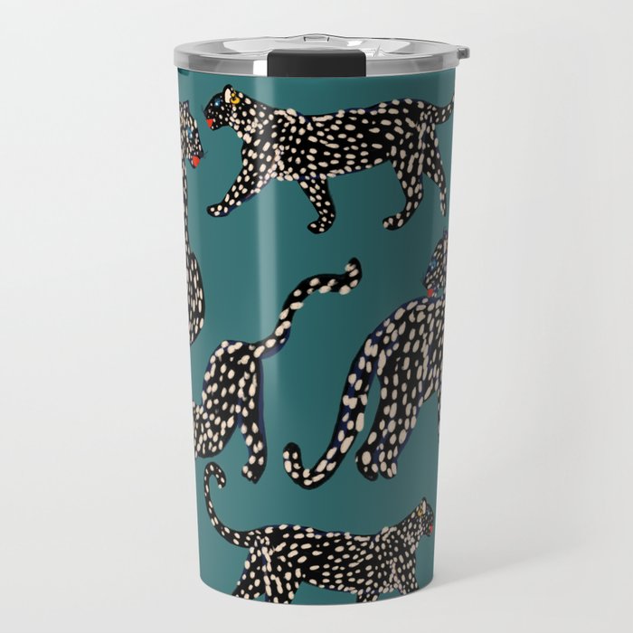 Elegant black leopards  Travel Mug Gallery Image 1