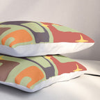Retro Mid Century Modern Abstract Pattern 225 Pillow Sham Gallery Image 3