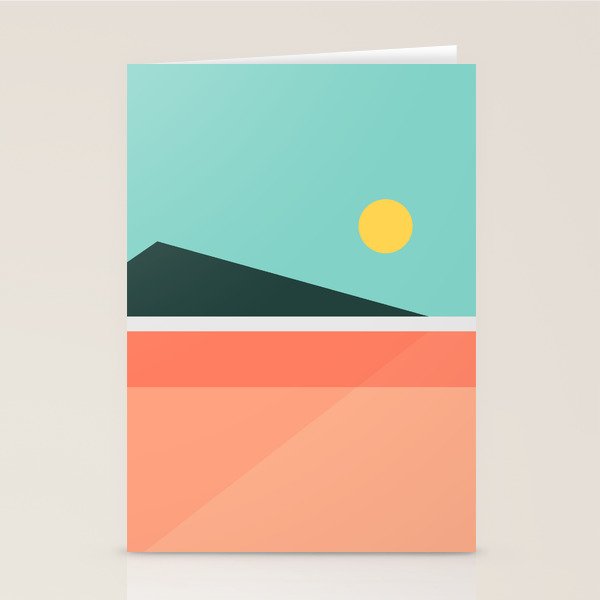 Geometric Landscape 15 Stationery Card Gallery Image 2