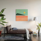 Geometric Landscape 15 Wood Wall Art Gallery Image 2