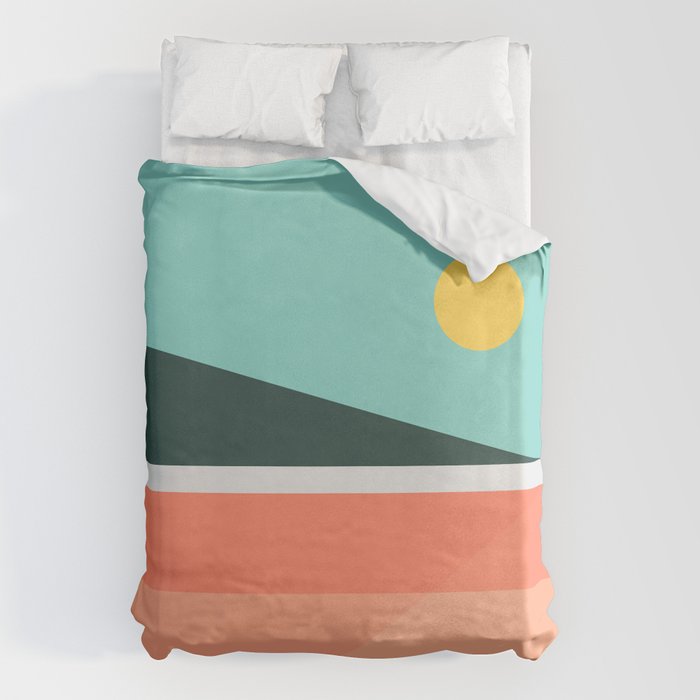 Geometric Landscape 15 Duvet Cover Gallery Image 6