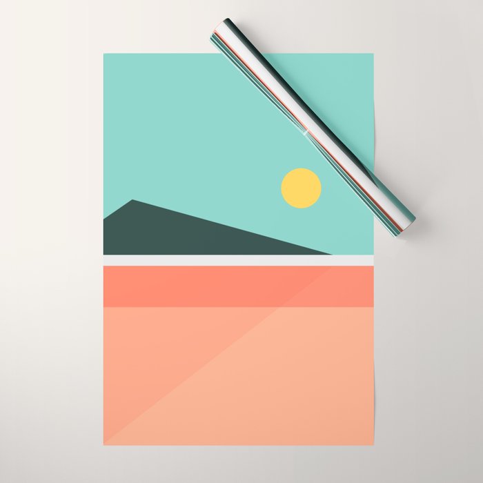 Geometric Landscape 15 Wrapping Paper Gallery Image 1