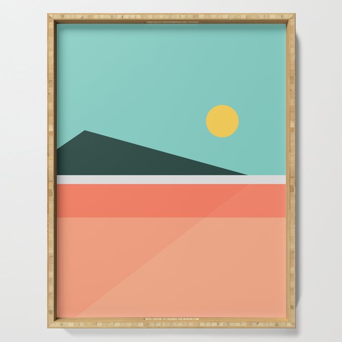Geometric Landscape 15 Serving Tray Gallery Image 1