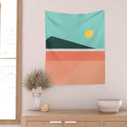 Geometric Landscape 15 Wall Tapestry Gallery Image 2