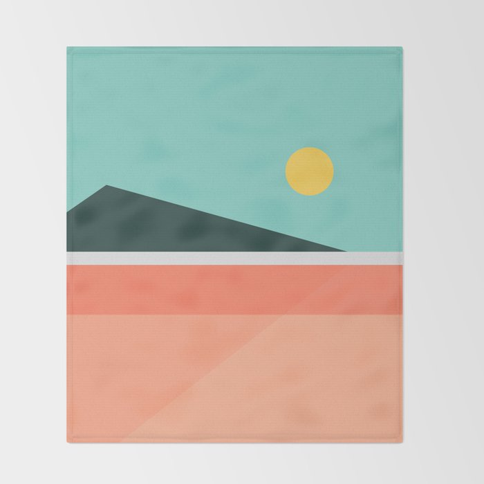 Geometric Landscape 15 Throw Blanket Gallery Image 2