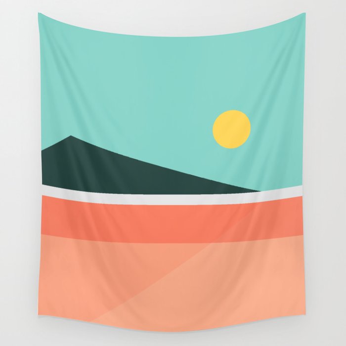 Geometric Landscape 15 Wall Tapestry Gallery Image 4