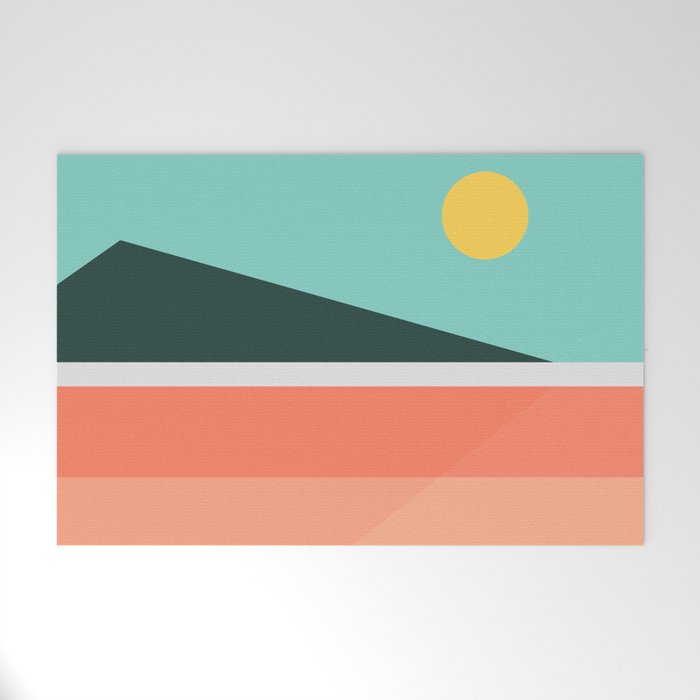 Geometric Landscape 15 Welcome Mat Gallery Image 1