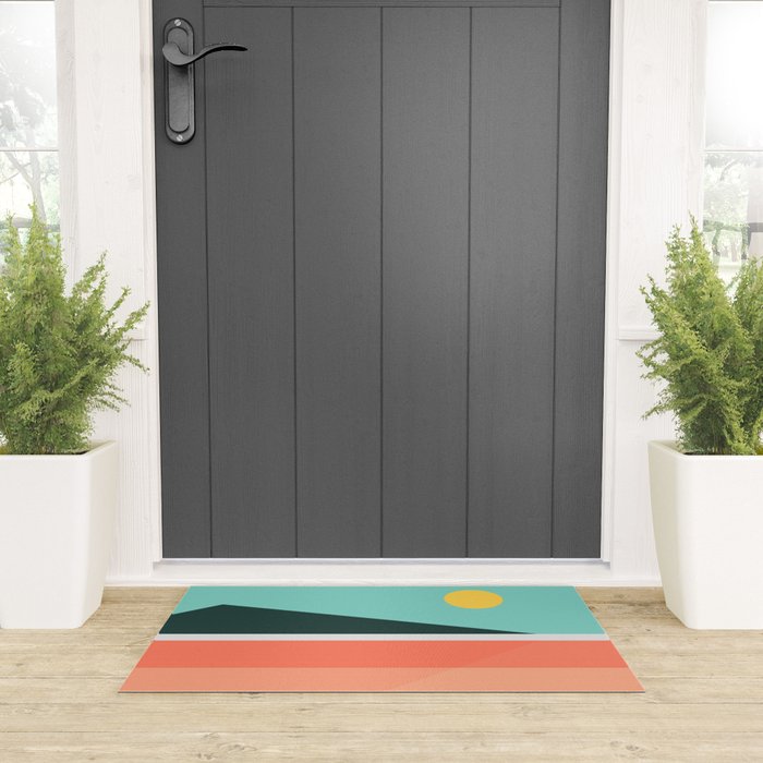 Geometric Landscape 15 Welcome Mat Gallery Image 3
