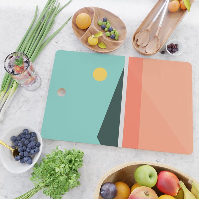 Geometric Landscape 15 Cutting Board Gallery Image 2