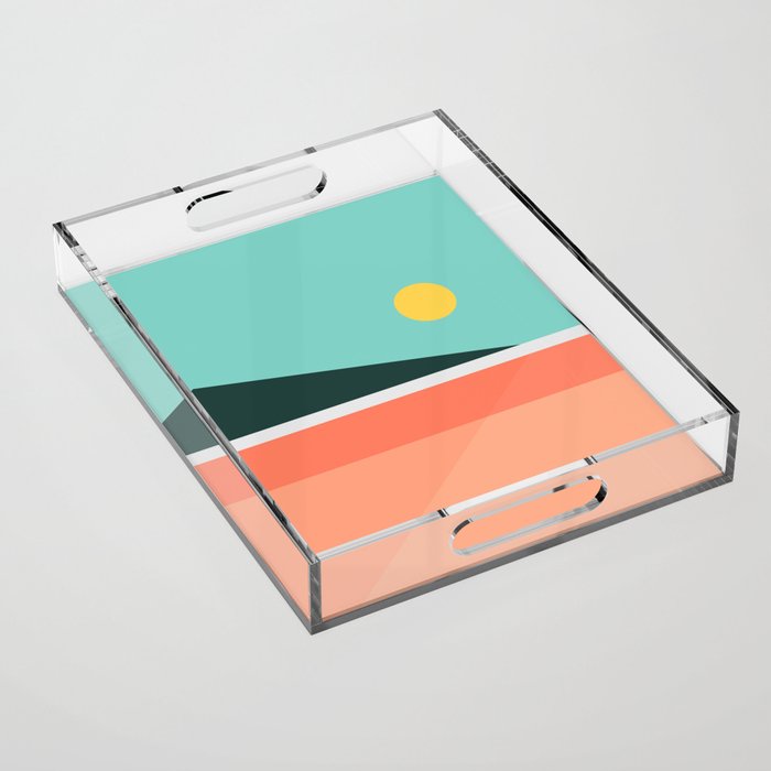 Geometric Landscape 15 Acrylic Tray Gallery Image 1