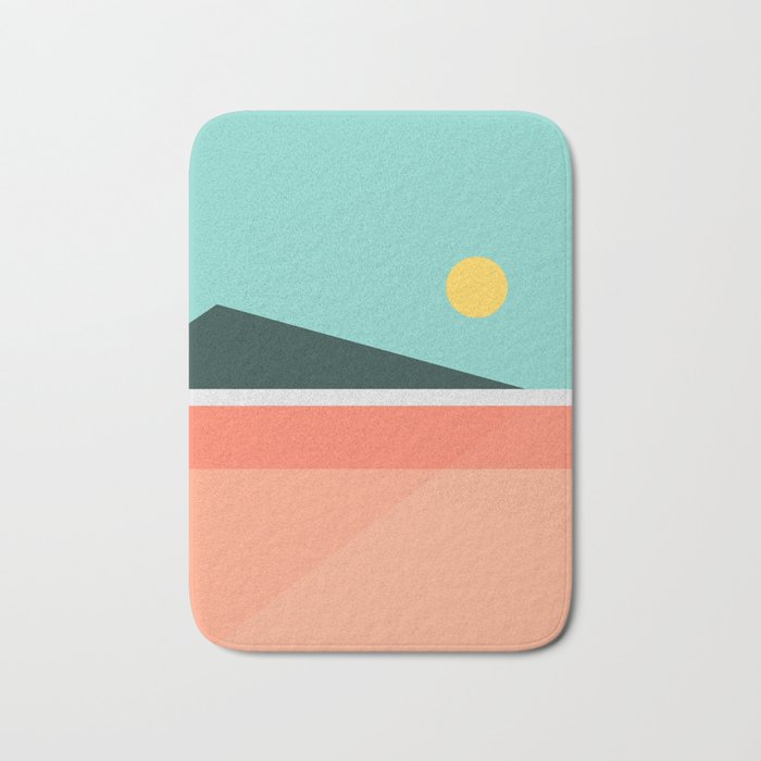 Geometric Landscape 15 Bath Mat Gallery Image 1