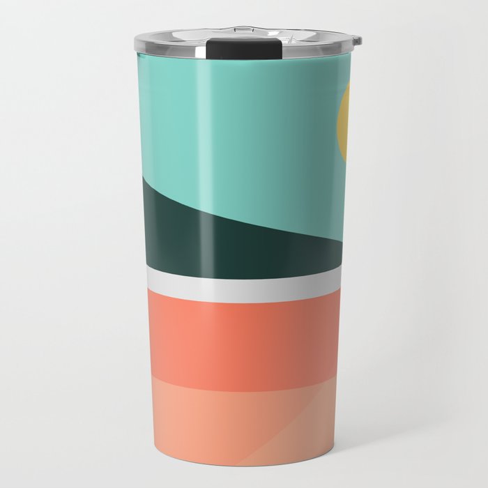 Geometric Landscape 15 Travel Mug Gallery Image 1