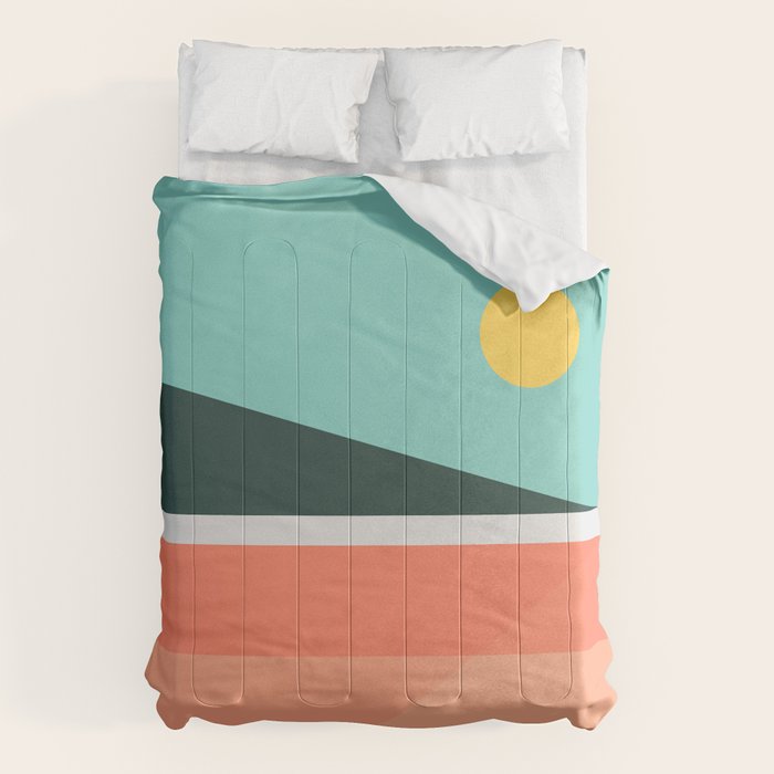 Geometric Landscape 15 Comforter Gallery Image 6
