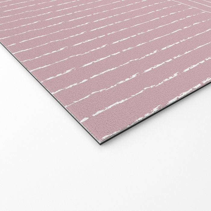 Lines (Dusty Lilac) Welcome Mat Gallery Image 2
