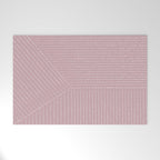 Lines (Dusty Lilac) Welcome Mat Gallery Image 1