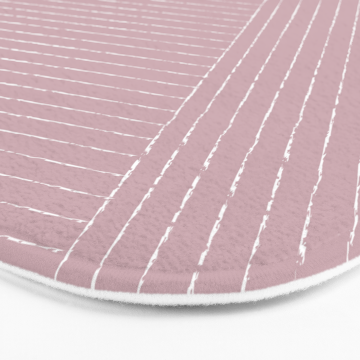 Lines (Dusty Lilac) Bath Mat Gallery Image 3