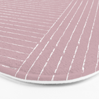 Lines (Dusty Lilac) Bath Mat Gallery Image 3