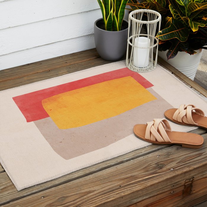 Minimal Abstract Art 26 Outdoor Rug Gallery Image 2